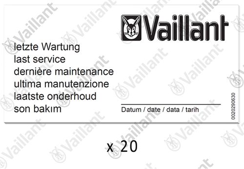 VAILLANT-Wartungsaufkleber-x20-VAS-106-4-R1-2-156-4-R1-2-u-w-Vaillant-Nr-0010027639 gallery number 1